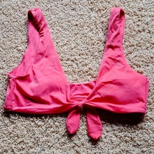 Pink bikini top